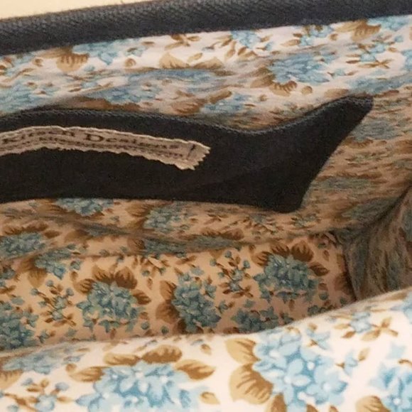 Messenger Bag Adjustable Embroidered Bird Vintage Fabric - Picture 6 of 11